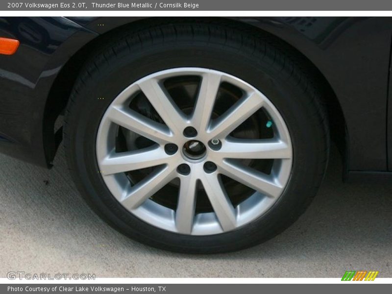 Thunder Blue Metallic / Cornsilk Beige 2007 Volkswagen Eos 2.0T