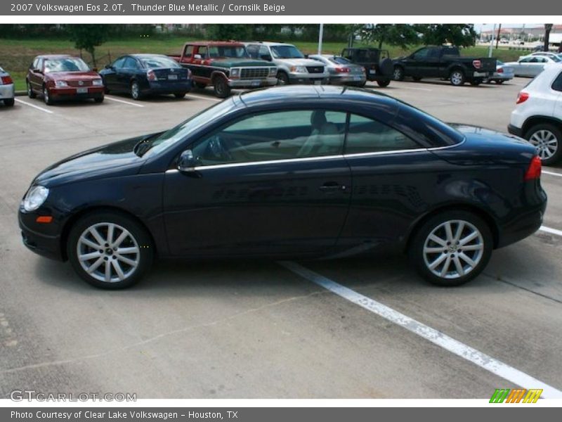 Thunder Blue Metallic / Cornsilk Beige 2007 Volkswagen Eos 2.0T