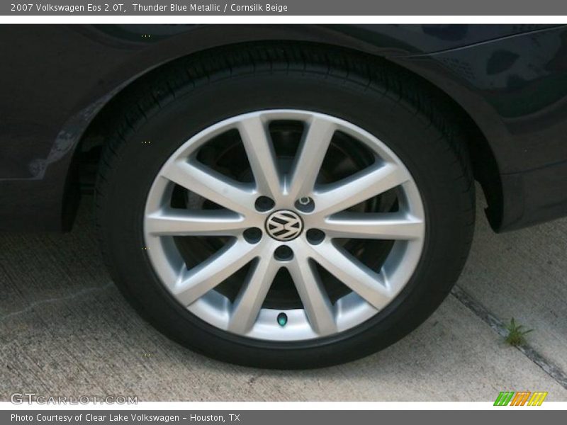 Thunder Blue Metallic / Cornsilk Beige 2007 Volkswagen Eos 2.0T