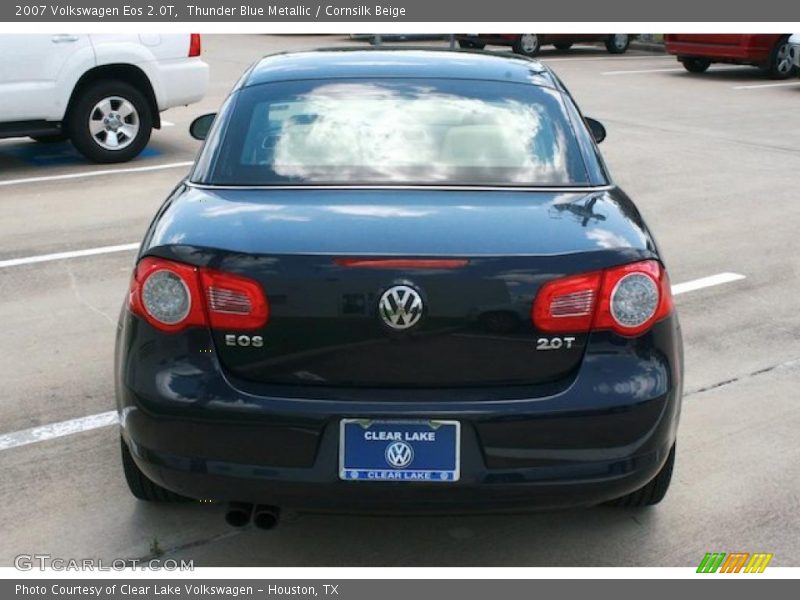 Thunder Blue Metallic / Cornsilk Beige 2007 Volkswagen Eos 2.0T