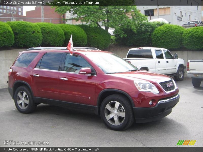 Red Jewel Tintcoat / Light Titanium 2010 GMC Acadia SLT AWD