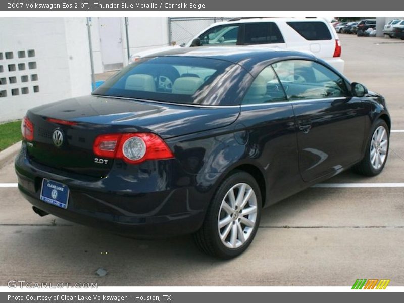 Thunder Blue Metallic / Cornsilk Beige 2007 Volkswagen Eos 2.0T
