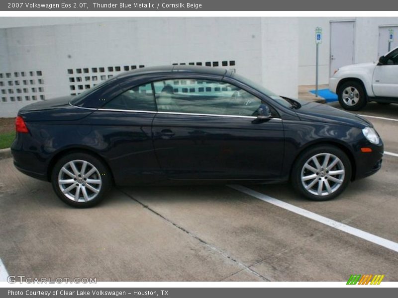Thunder Blue Metallic / Cornsilk Beige 2007 Volkswagen Eos 2.0T