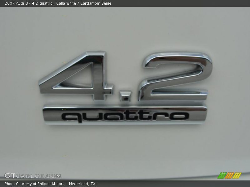 Calla White / Cardamom Beige 2007 Audi Q7 4.2 quattro