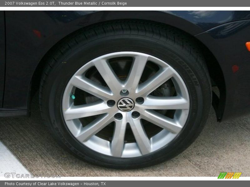 Thunder Blue Metallic / Cornsilk Beige 2007 Volkswagen Eos 2.0T
