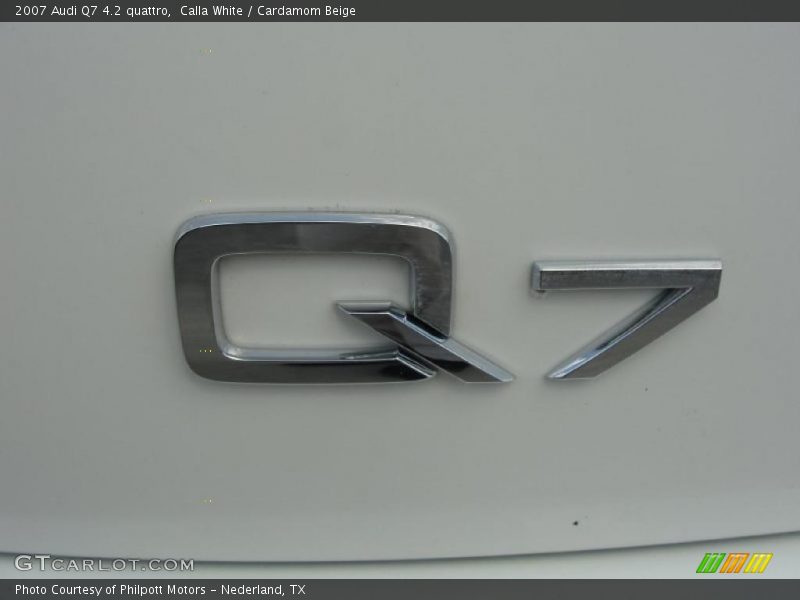 Calla White / Cardamom Beige 2007 Audi Q7 4.2 quattro