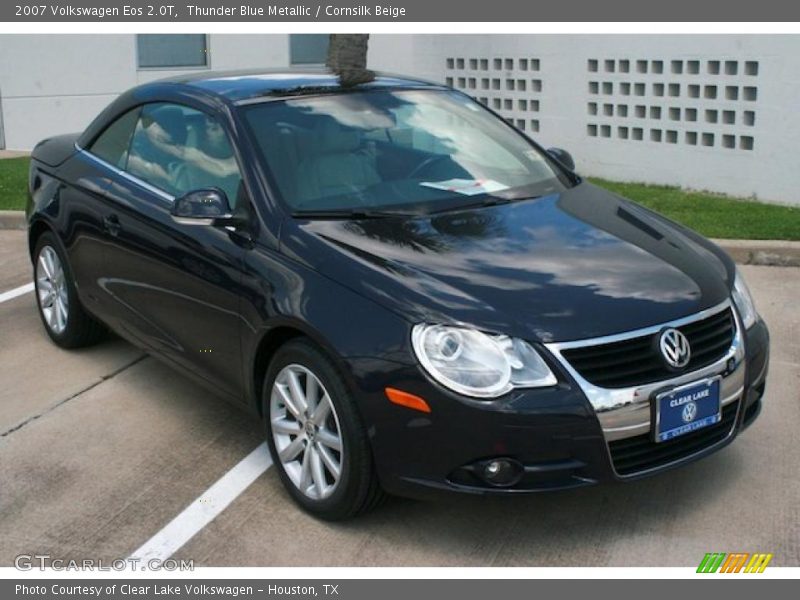 Thunder Blue Metallic / Cornsilk Beige 2007 Volkswagen Eos 2.0T