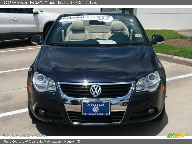 Thunder Blue Metallic / Cornsilk Beige 2007 Volkswagen Eos 2.0T