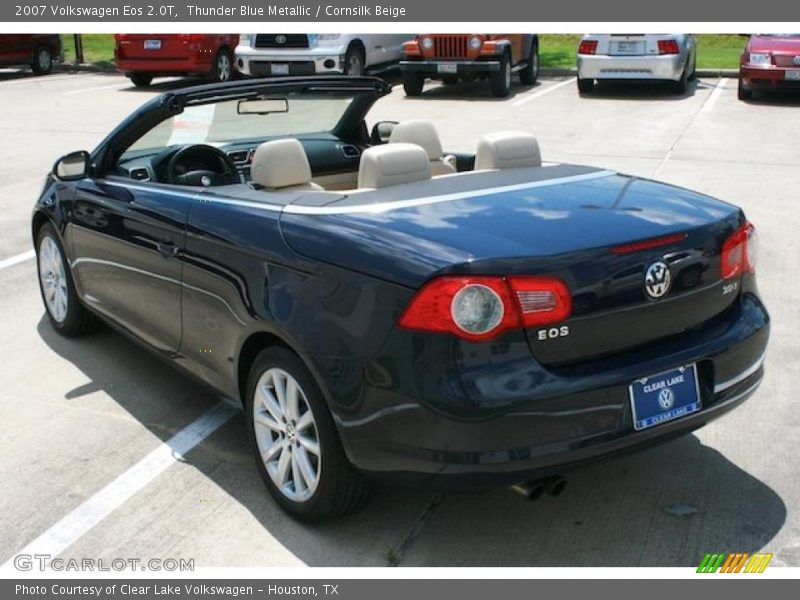 Thunder Blue Metallic / Cornsilk Beige 2007 Volkswagen Eos 2.0T