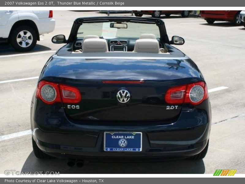 Thunder Blue Metallic / Cornsilk Beige 2007 Volkswagen Eos 2.0T