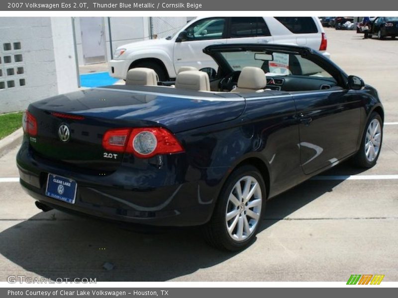 Thunder Blue Metallic / Cornsilk Beige 2007 Volkswagen Eos 2.0T