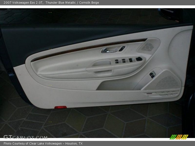 Thunder Blue Metallic / Cornsilk Beige 2007 Volkswagen Eos 2.0T
