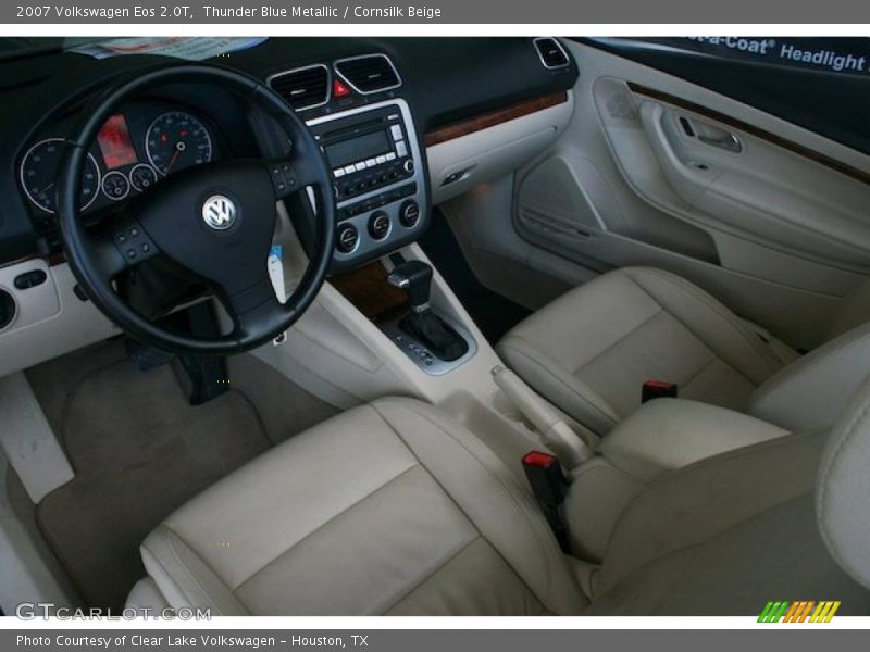 Thunder Blue Metallic / Cornsilk Beige 2007 Volkswagen Eos 2.0T