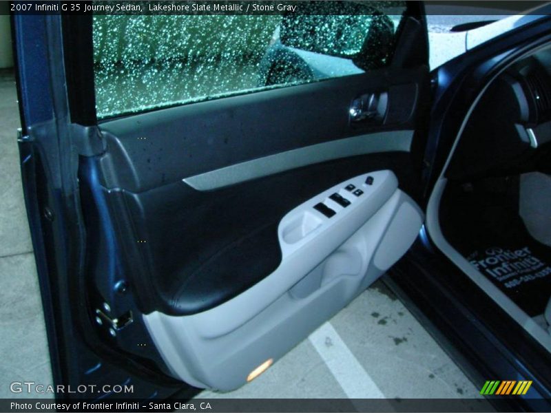 Lakeshore Slate Metallic / Stone Gray 2007 Infiniti G 35 Journey Sedan