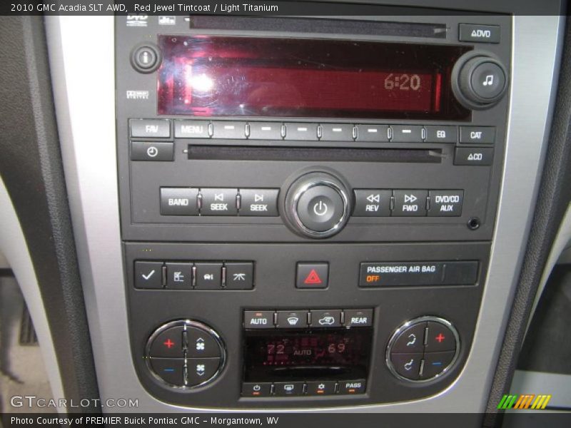 Red Jewel Tintcoat / Light Titanium 2010 GMC Acadia SLT AWD