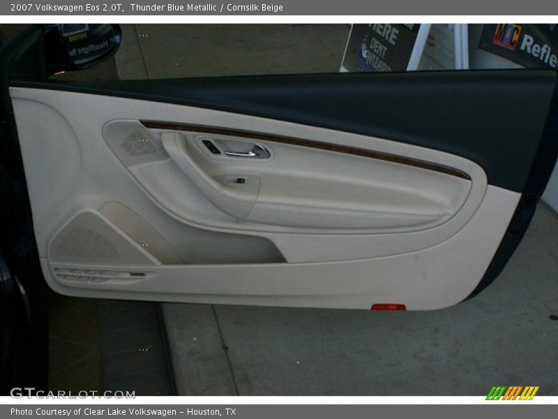 Thunder Blue Metallic / Cornsilk Beige 2007 Volkswagen Eos 2.0T