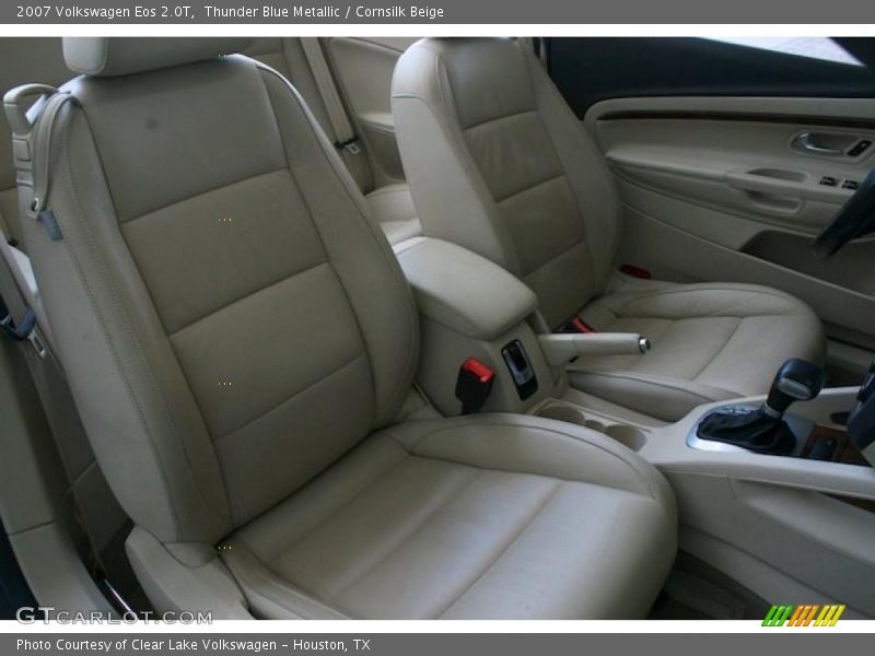 Thunder Blue Metallic / Cornsilk Beige 2007 Volkswagen Eos 2.0T