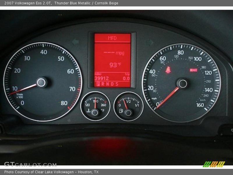 Thunder Blue Metallic / Cornsilk Beige 2007 Volkswagen Eos 2.0T