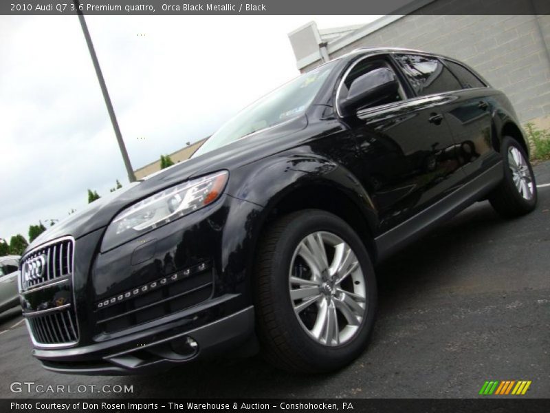 Orca Black Metallic / Black 2010 Audi Q7 3.6 Premium quattro