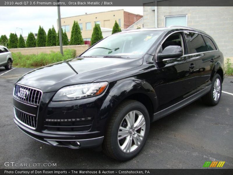 Orca Black Metallic / Black 2010 Audi Q7 3.6 Premium quattro