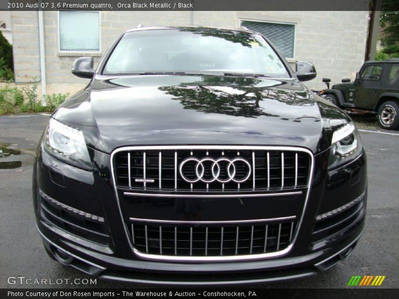 Orca Black Metallic / Black 2010 Audi Q7 3.6 Premium quattro