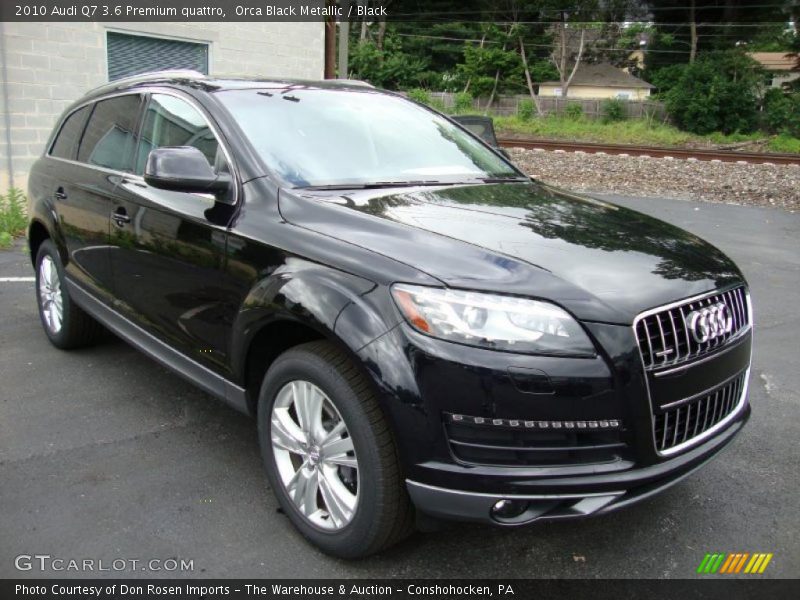 Orca Black Metallic / Black 2010 Audi Q7 3.6 Premium quattro