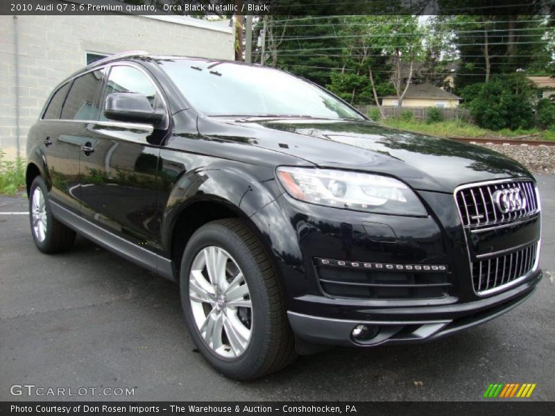 Orca Black Metallic / Black 2010 Audi Q7 3.6 Premium quattro