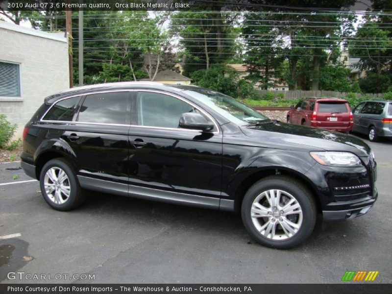 Orca Black Metallic / Black 2010 Audi Q7 3.6 Premium quattro