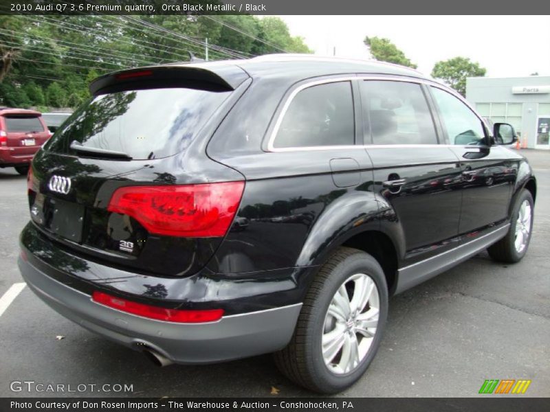 Orca Black Metallic / Black 2010 Audi Q7 3.6 Premium quattro