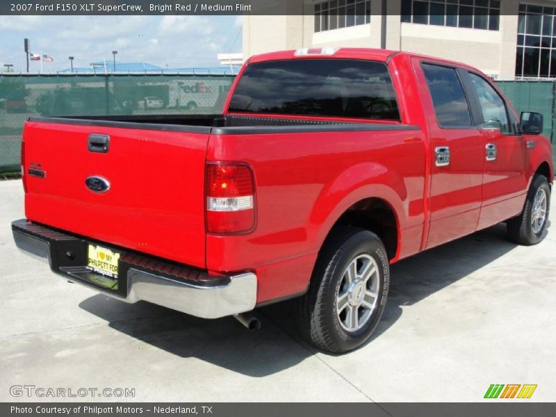 Bright Red / Medium Flint 2007 Ford F150 XLT SuperCrew