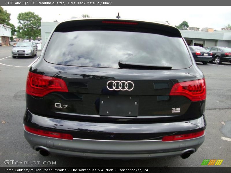 Orca Black Metallic / Black 2010 Audi Q7 3.6 Premium quattro