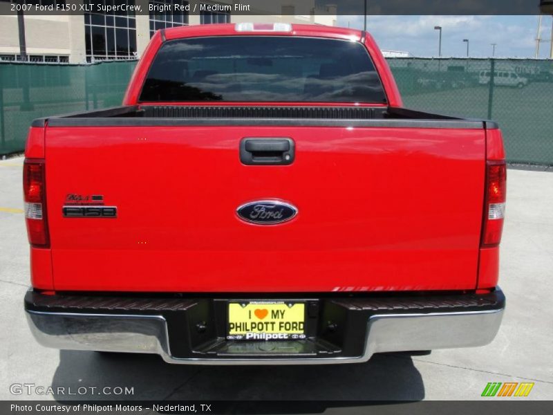 Bright Red / Medium Flint 2007 Ford F150 XLT SuperCrew