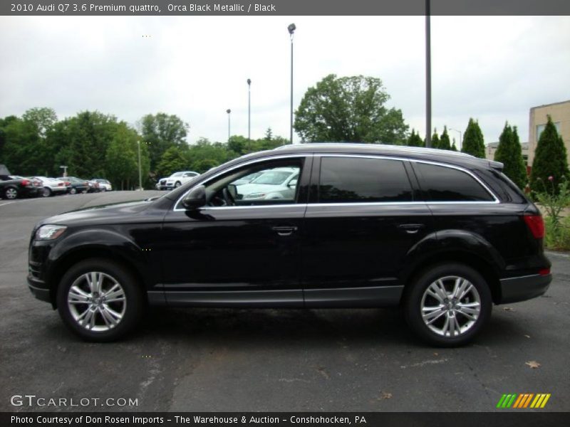 Orca Black Metallic / Black 2010 Audi Q7 3.6 Premium quattro