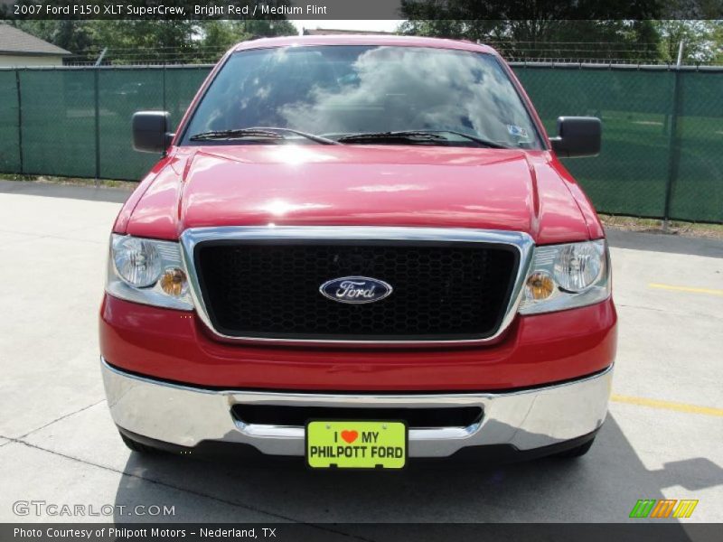 Bright Red / Medium Flint 2007 Ford F150 XLT SuperCrew