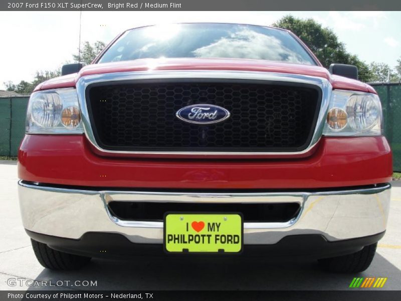 Bright Red / Medium Flint 2007 Ford F150 XLT SuperCrew