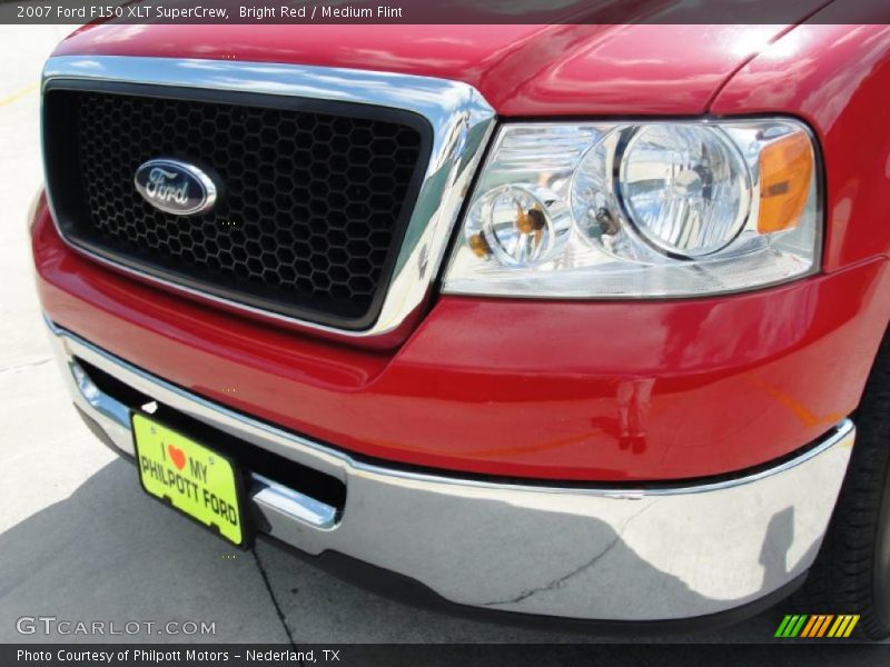 Bright Red / Medium Flint 2007 Ford F150 XLT SuperCrew