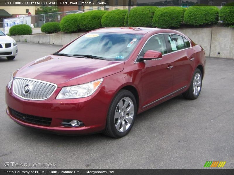 Red Jewel Tintcoat / Ebony 2010 Buick LaCrosse CXL AWD