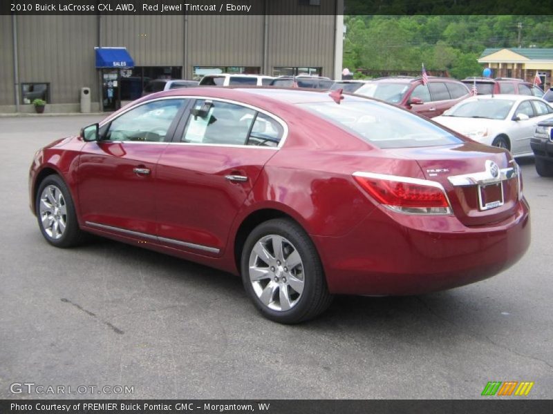 Red Jewel Tintcoat / Ebony 2010 Buick LaCrosse CXL AWD