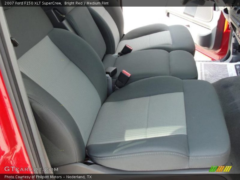 Bright Red / Medium Flint 2007 Ford F150 XLT SuperCrew