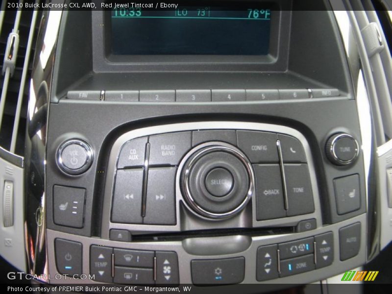 Red Jewel Tintcoat / Ebony 2010 Buick LaCrosse CXL AWD