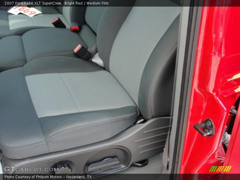 Bright Red / Medium Flint 2007 Ford F150 XLT SuperCrew