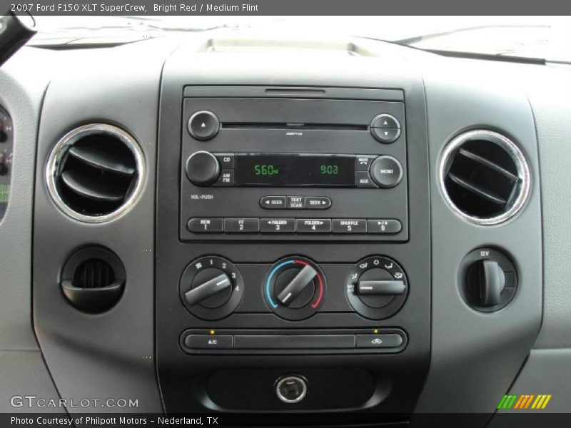 Bright Red / Medium Flint 2007 Ford F150 XLT SuperCrew