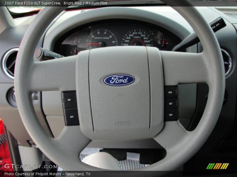Bright Red / Medium Flint 2007 Ford F150 XLT SuperCrew