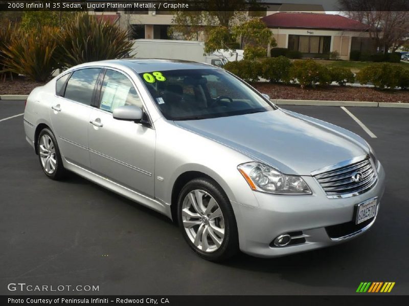 Liquid Platinum Metallic / Graphite 2008 Infiniti M 35 Sedan