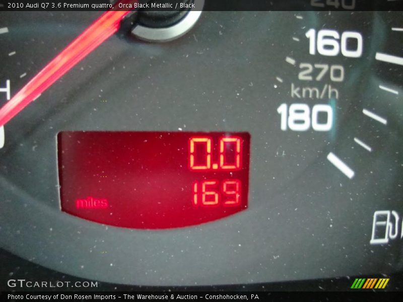 Orca Black Metallic / Black 2010 Audi Q7 3.6 Premium quattro