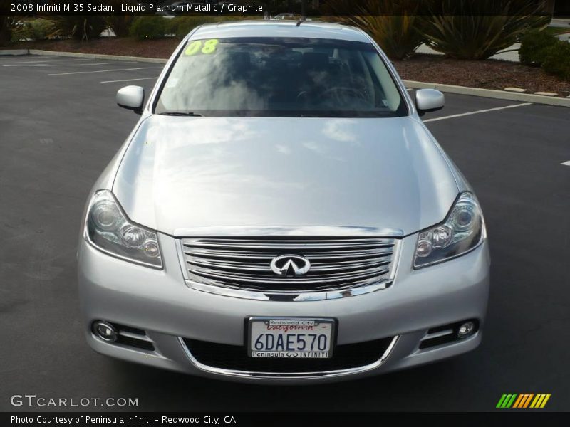 Liquid Platinum Metallic / Graphite 2008 Infiniti M 35 Sedan