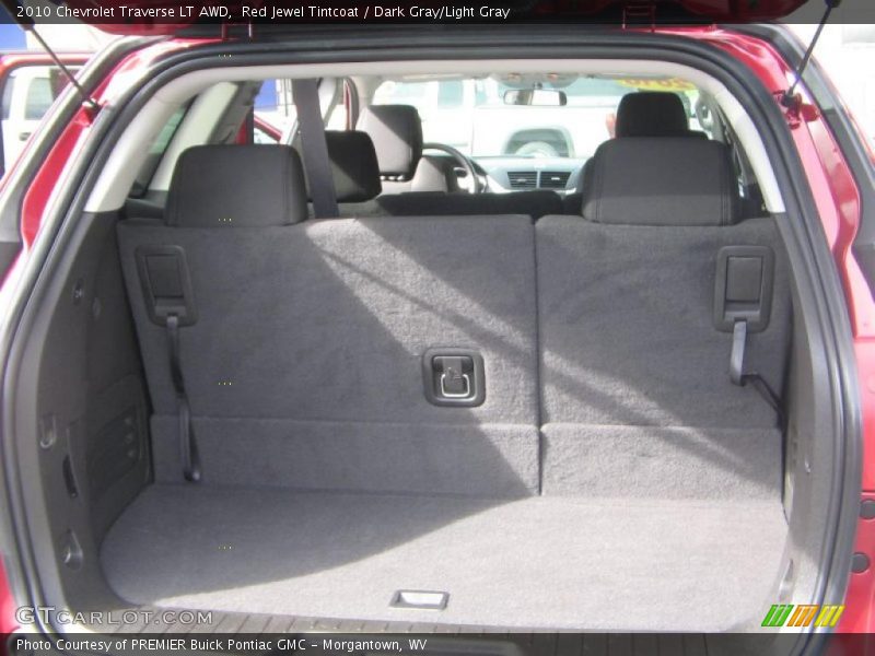Red Jewel Tintcoat / Dark Gray/Light Gray 2010 Chevrolet Traverse LT AWD