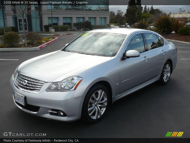 Liquid Platinum Metallic / Graphite 2008 Infiniti M 35 Sedan