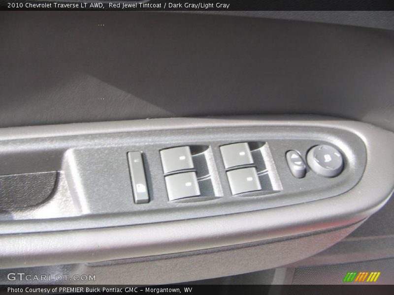 Red Jewel Tintcoat / Dark Gray/Light Gray 2010 Chevrolet Traverse LT AWD