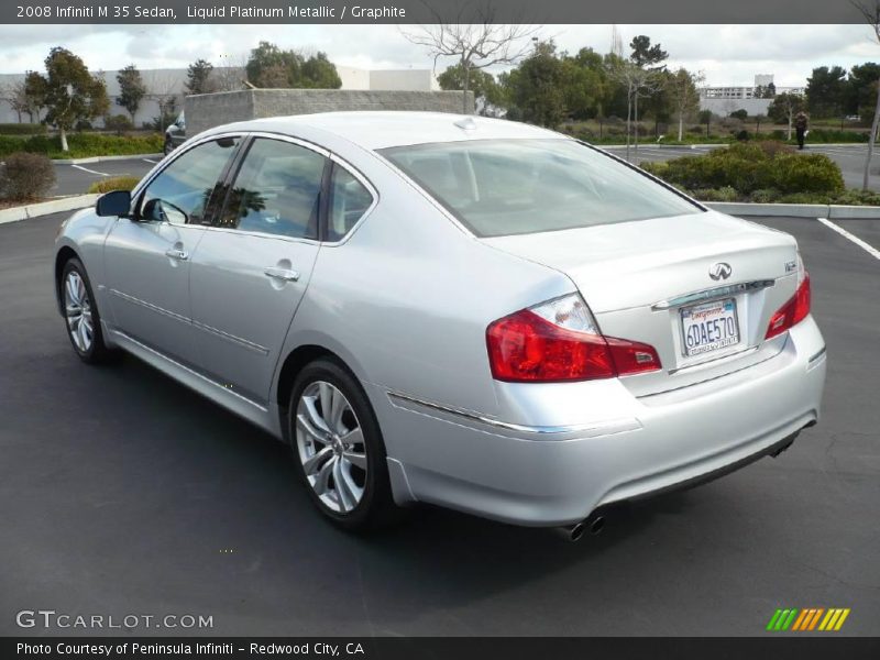 Liquid Platinum Metallic / Graphite 2008 Infiniti M 35 Sedan